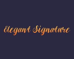 Elegant Cursive Business logo design