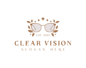 Botanical Shades Eyeglass logo design