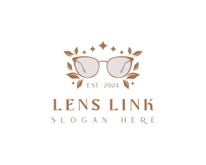 Botanical Shades Eyeglass logo design