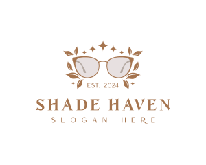 Botanical Shades Eyeglass logo design