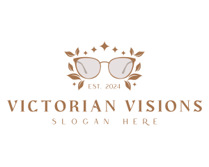 Botanical Shades Eyeglass logo design