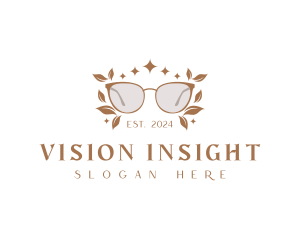 Botanical Shades Eyeglass logo design