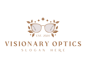 Botanical Shades Eyeglass logo design