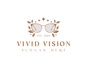 Botanical Shades Eyeglass logo design