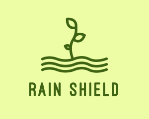 Green Plant Seedling  logo design