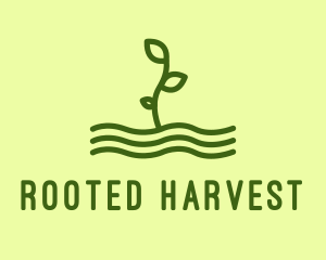 Green Plant Seedling  logo design