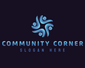 People Organization Community logo design