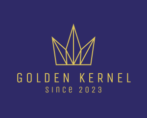 Golden Royal Crown  logo design