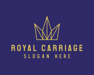 Golden Royal Crown  logo design