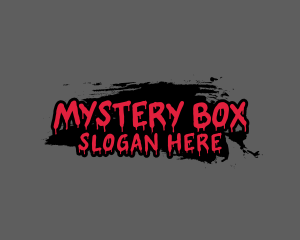 Drip Horror Mystery logo design