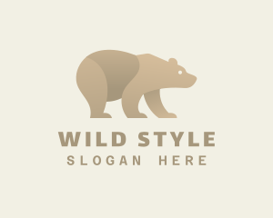 Wild Hunting Bear logo design