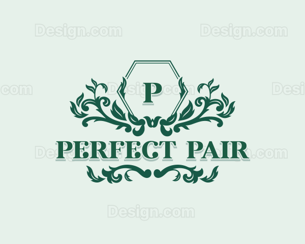 Elegant Floral Wedding Logo