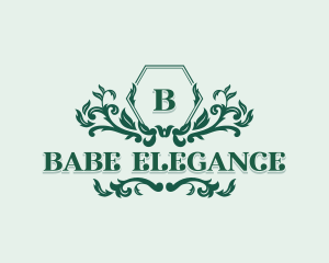 Elegant Floral Wedding logo design