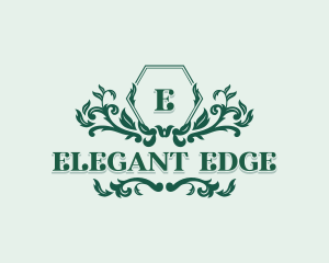 Elegant Floral Wedding logo design