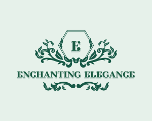 Elegant Floral Wedding logo design