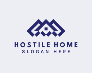 Village Homes Roof logo design