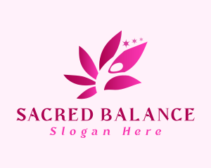 Yoga Lotus Wellness logo design