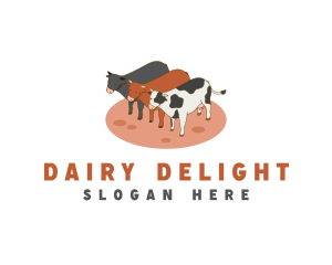 Animal Cow Barn logo design