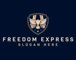 Dove Hands Freedom logo design