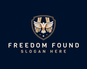 Dove Hands Freedom logo design