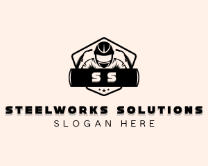 Ironworks Welder Machinist logo design