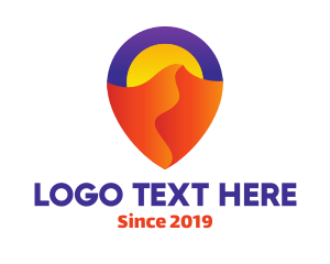 Colorful Desert Locator logo