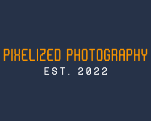 Retro Pixel Wordmark  logo design