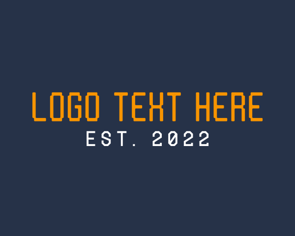 Retro Pixel Wordmark  logo