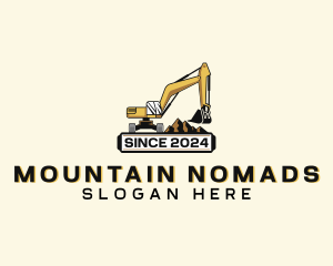 Mountain Mining Excavation logo design