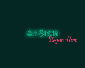 Neon Glow Business logo design