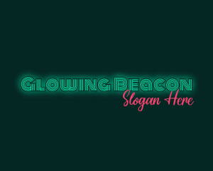 Neon Glow Business logo design