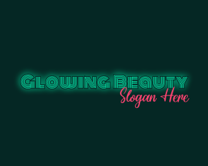 Neon Glow Business logo design