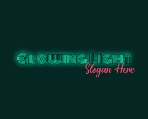 Neon Glow Business logo design