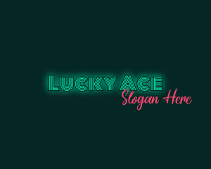 Neon Glow Business logo design