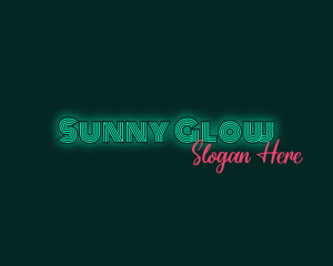 Neon Glow Business logo design