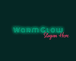 Neon Glow Business logo design