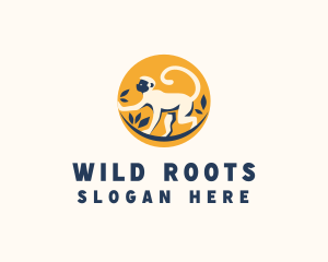 Wild Monkey Animal  logo design