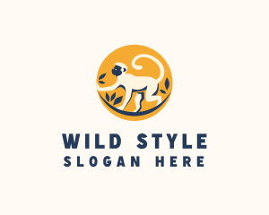 Wild Monkey Animal  logo design