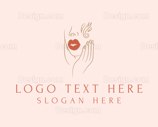 Woman Beauty Lips Logo