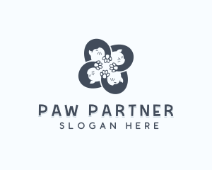 Pet Grooming Cat logo design