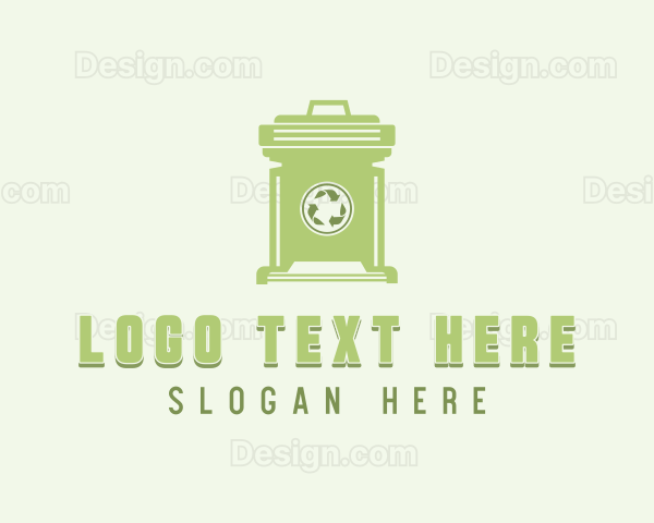 Disposal Trash Bin Logo