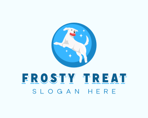 Dog Animal Fetch logo design