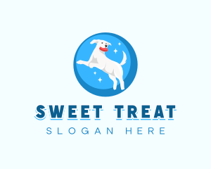 Dog Animal Fetch logo design