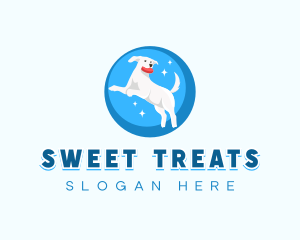 Dog Animal Fetch logo design