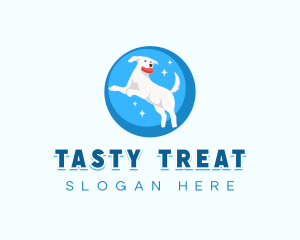 Dog Animal Fetch logo design