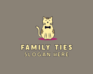 Pet Cat Kitten logo design