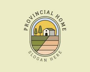 Modern House Farmland logo design