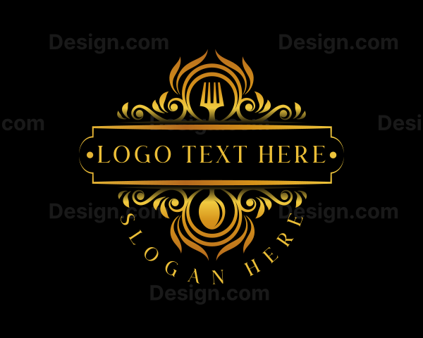 Luxury Restaurant Cuisine Logo