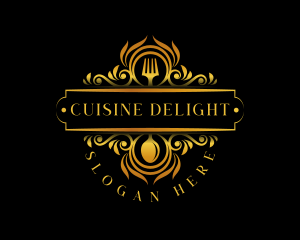 Luxury Restaurant Cuisine logo design