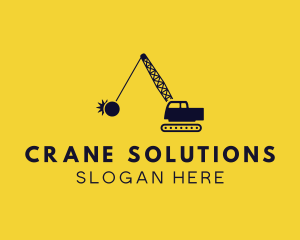 Wrecking Ball Crane logo